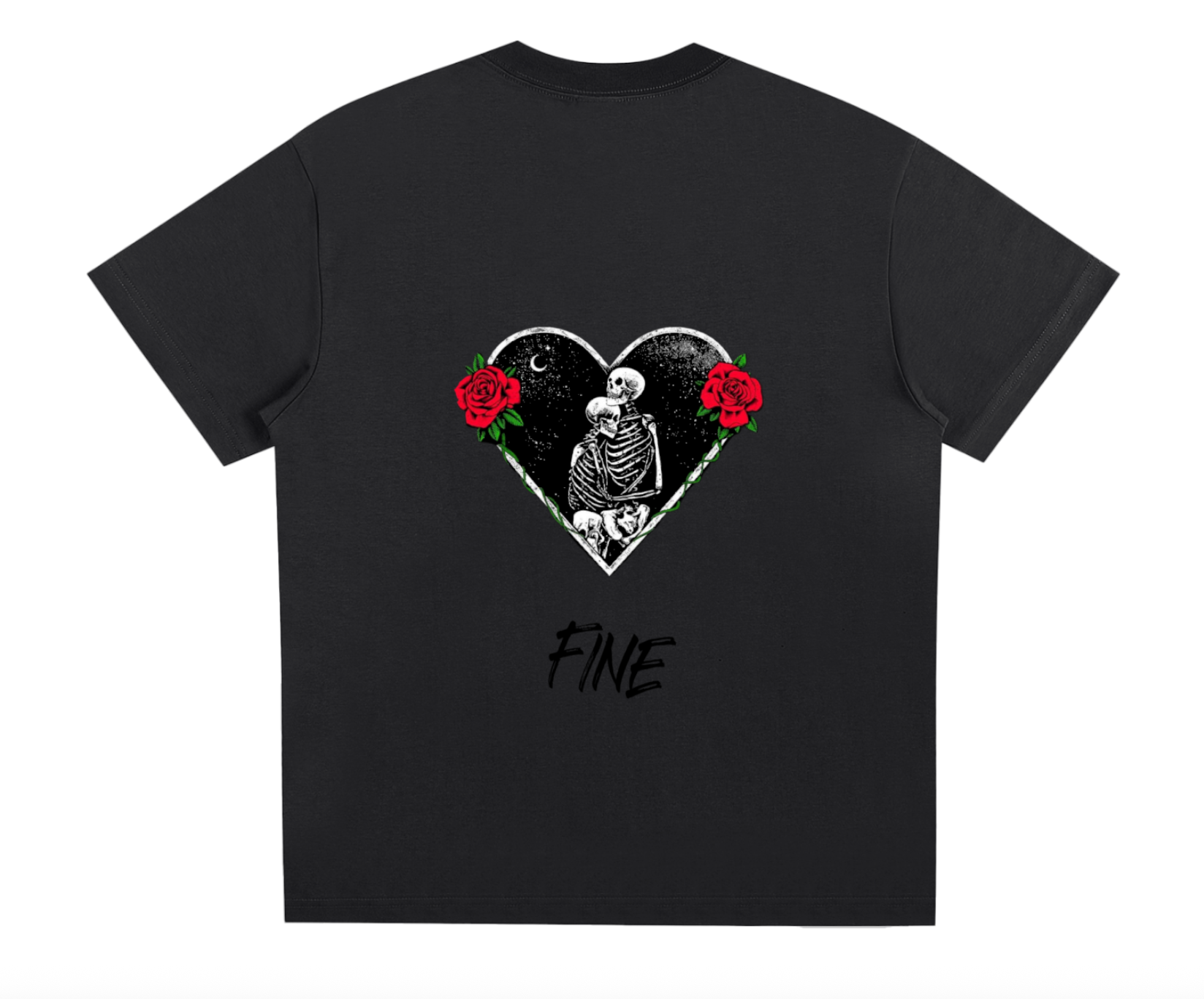 short sleeve LYX t shirt hearts design