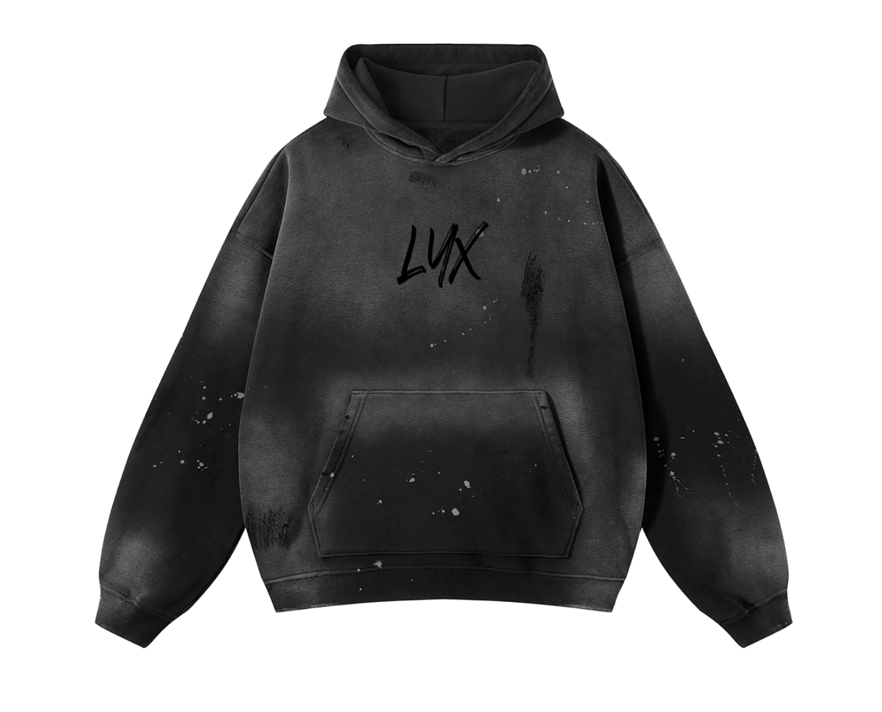 LYX luxury frayed hoodie